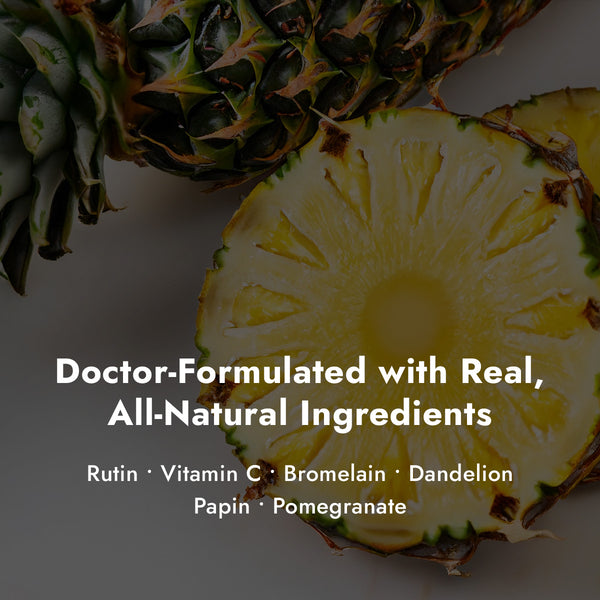 Z-Spike Ingredients on pineapple background
